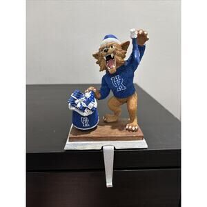 Kentucky Wildcats “Mascot With Stocking” Stocking Hanger College Treasures RARE